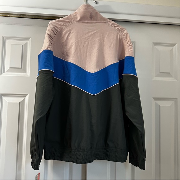 Free People Movement Walk The Line Colorblock Pullover in Blue/Pink Small - Picture 5 of 8
